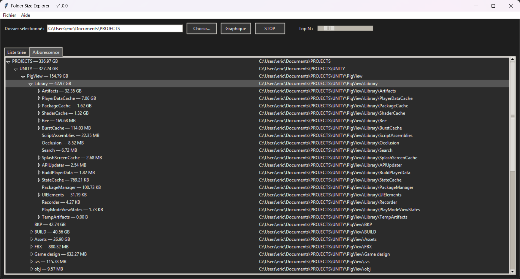FS‑Explorer — Arborescence