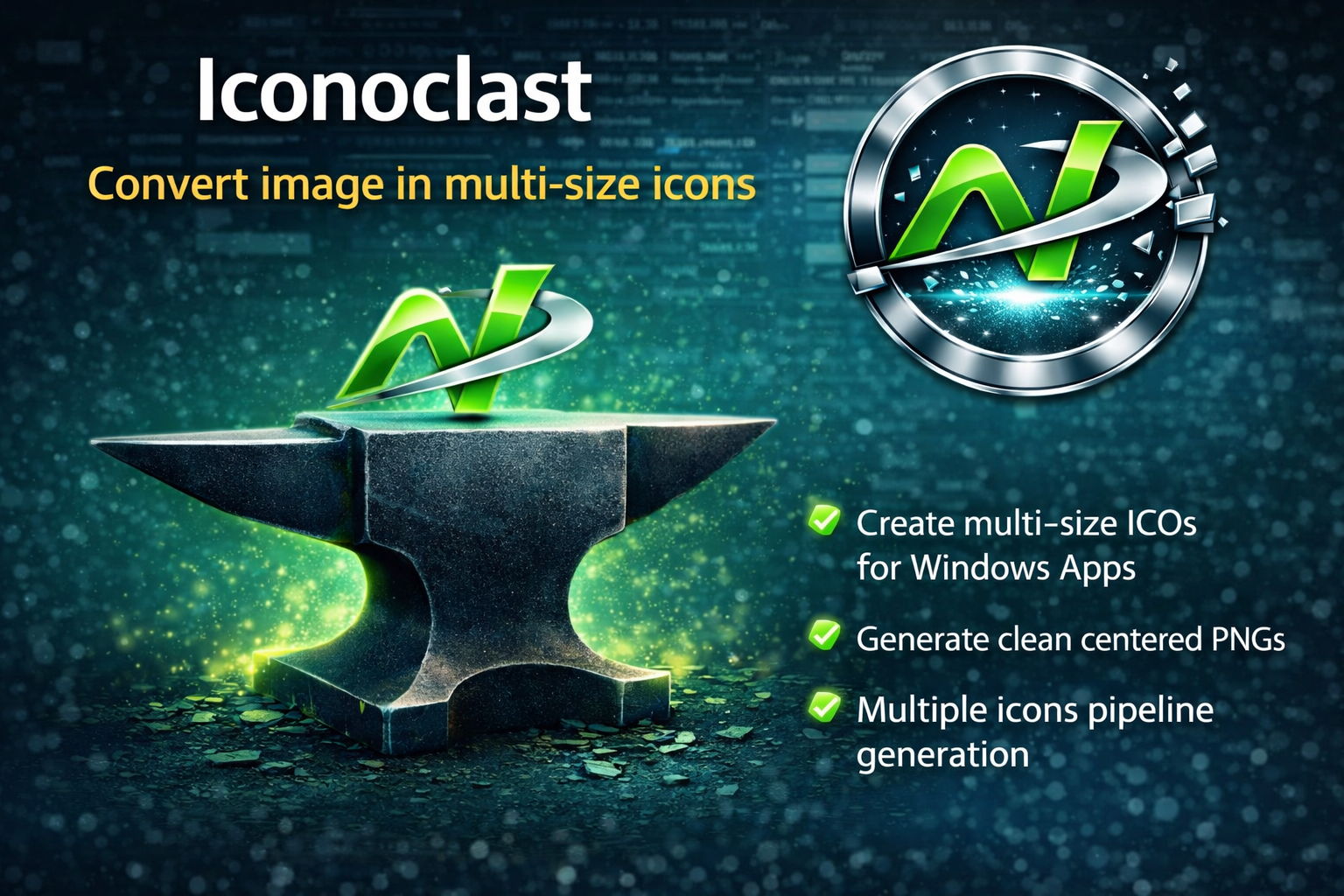 Iconoclast - Convert image in multi-size icons